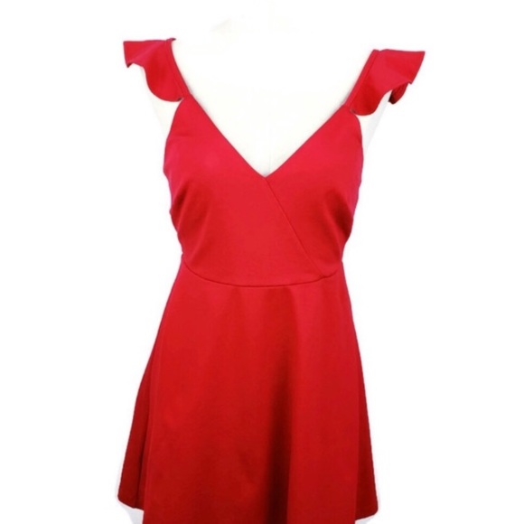 Lulu’s Red Skater Dress Small - Picture 7 of 7